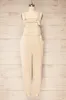 Missenden Beige | Denim Overalls sold by Boutique 1861