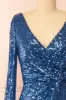 Roxy Blue | Sequins Long-Sleeved Maxi Dress sold by Boutique 1861