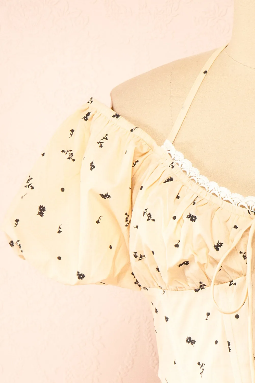 Howleen | Beige Floral Bustier Top sold by Boutique 1861 product image thumbnail 2