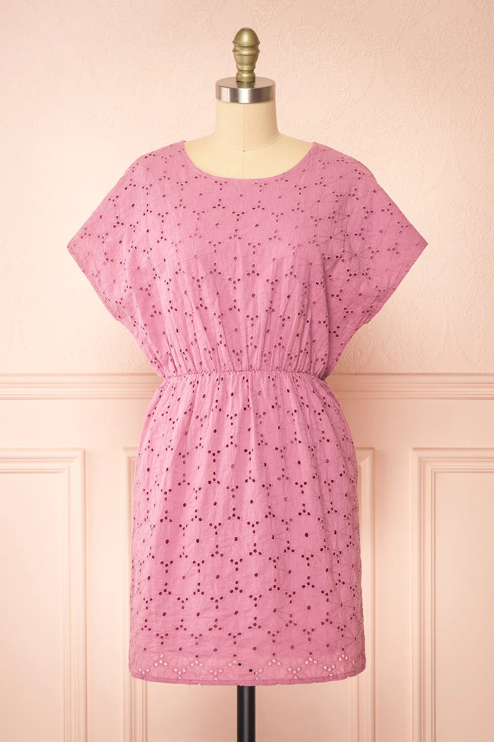 Jonesy | Short Pink Floral Dress sold by Boutique 1861