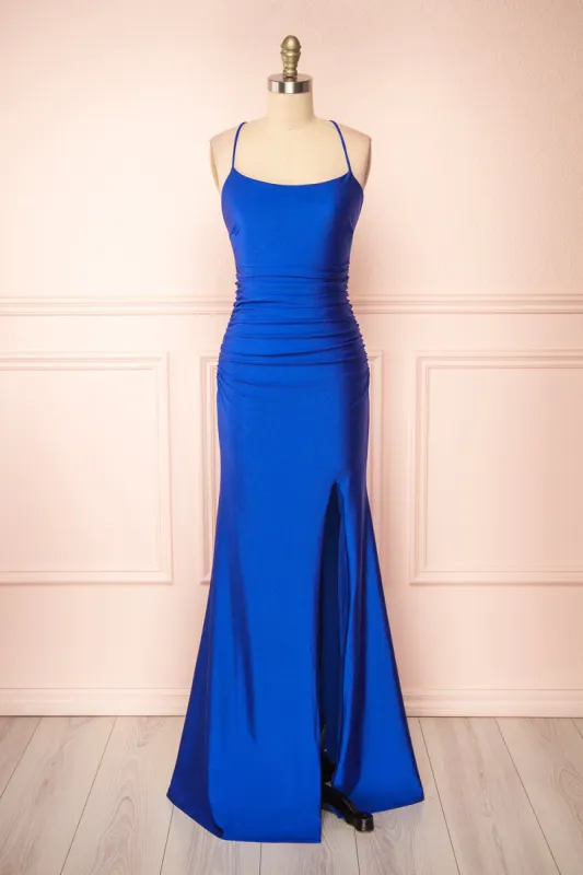 Sonia Blue | Mermaid Maxi Dress with Slit sold by Boutique 1861