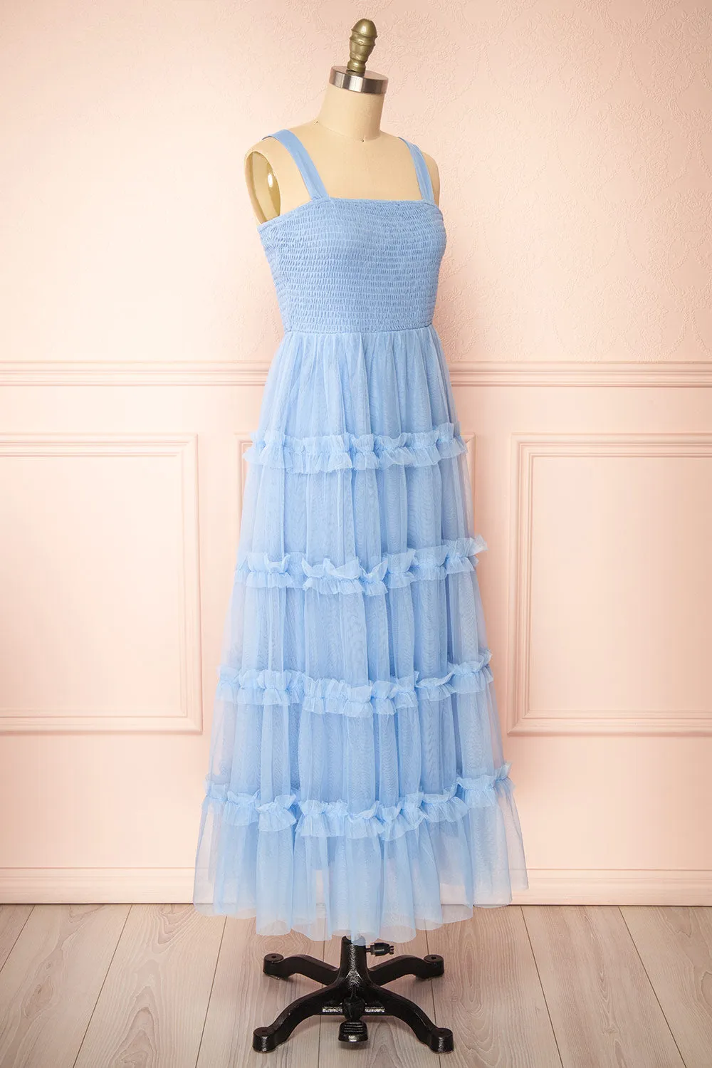 Musai Blue | Long Dress w/ Ruched Top sold by Boutique 1861 product image thumbnail 3