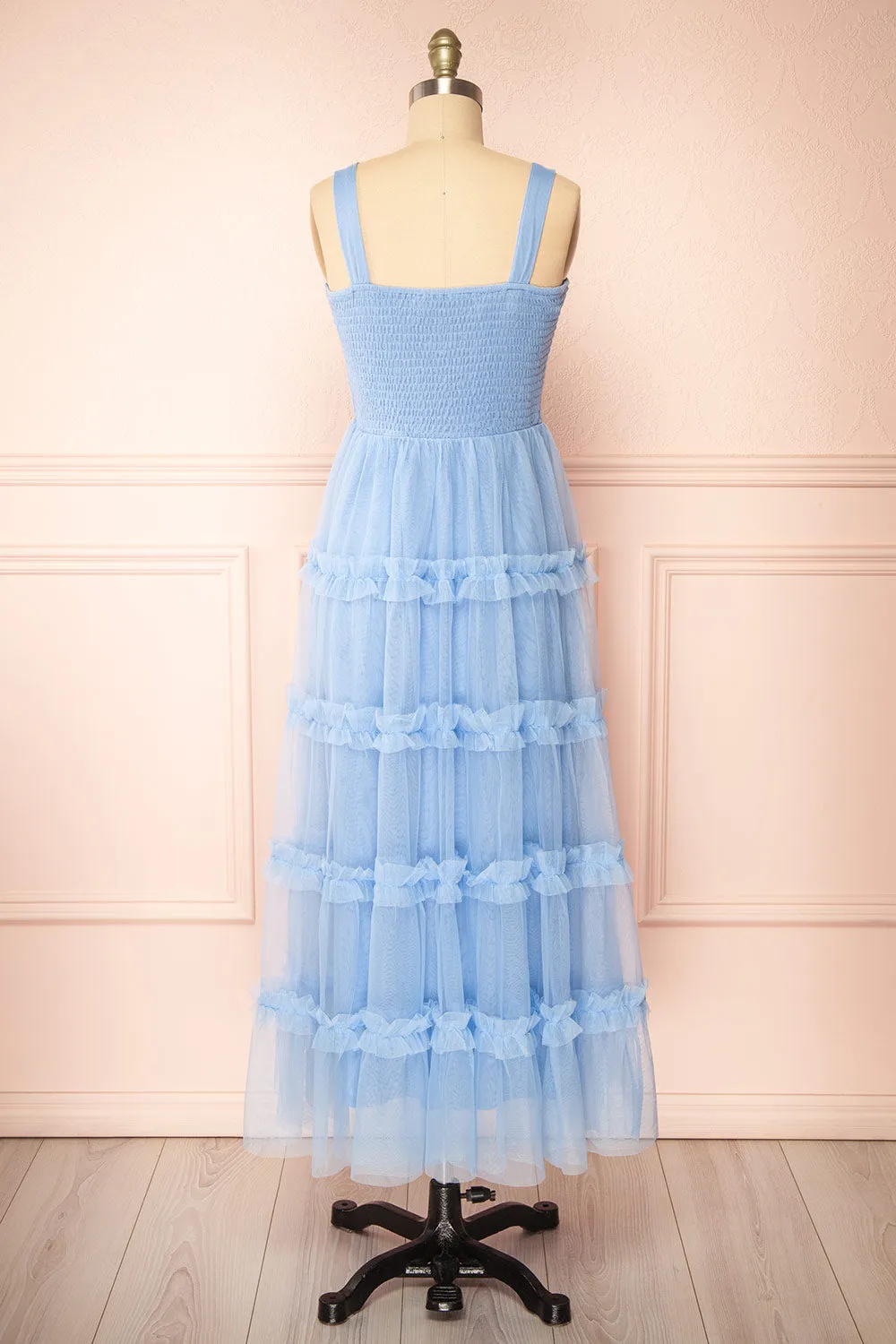 Musai Blue | Long Dress w/ Ruched Top sold by Boutique 1861 product image thumbnail 5
