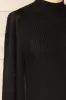 Karsava | Black Puffy Sleeve Turtleneck Sweater sold by Boutique 1861