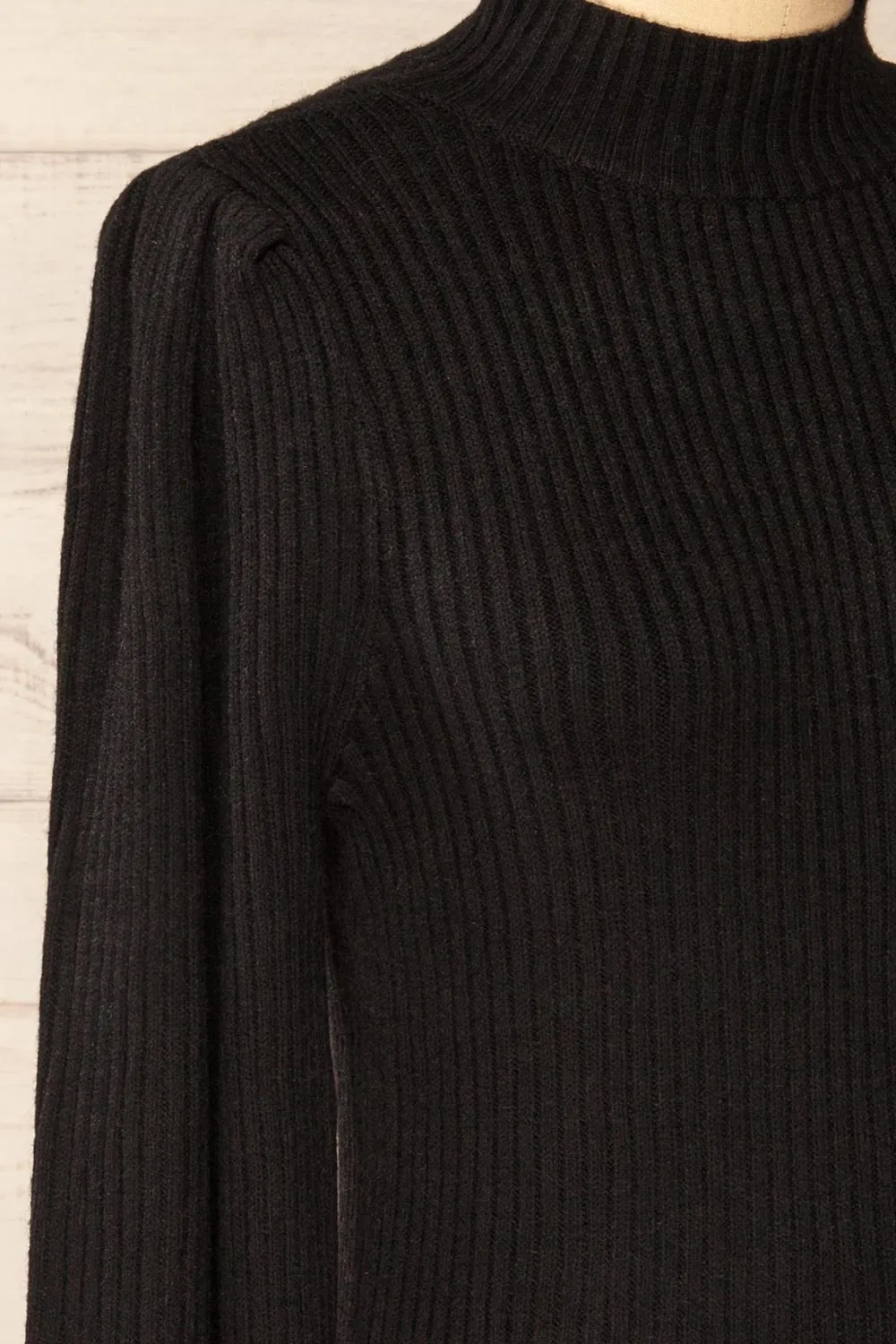 Karsava | Black Puffy Sleeve Turtleneck Sweater sold by Boutique 1861 product image thumbnail 4
