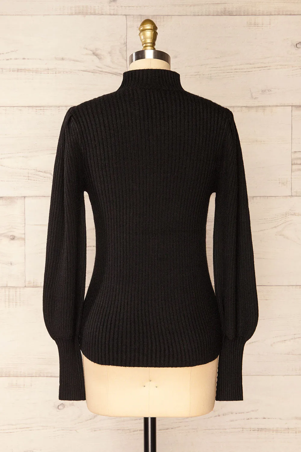 Karsava | Black Puffy Sleeve Turtleneck Sweater sold by Boutique 1861 product image thumbnail 5