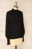 Karsava | Black Puffy Sleeve Turtleneck Sweater sold by Boutique 1861