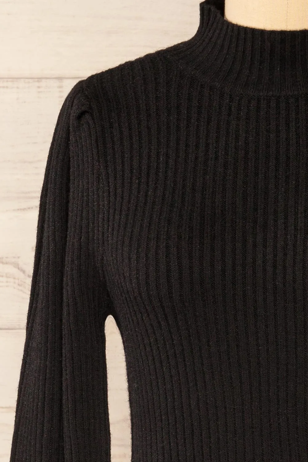 Karsava | Black Puffy Sleeve Turtleneck Sweater sold by Boutique 1861 product image thumbnail 2