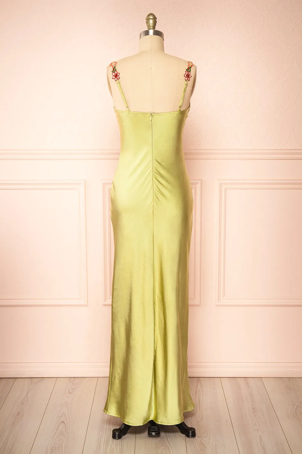 Ramona Green | Slip Dress w/ Floral Embroidery sold by Boutique 1861 product image thumbnail 5