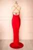 Amana Red | Maxi Satin Dress w/ Cowl Neck sold by Boutique 1861