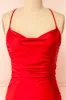 Amana Red | Maxi Satin Dress w/ Cowl Neck sold by Boutique 1861