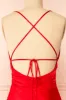 Amana Red | Maxi Satin Dress w/ Cowl Neck sold by Boutique 1861