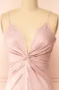 Deborah | Maxi Pink Dress w/ Deep Neckline sold by Boutique 1861