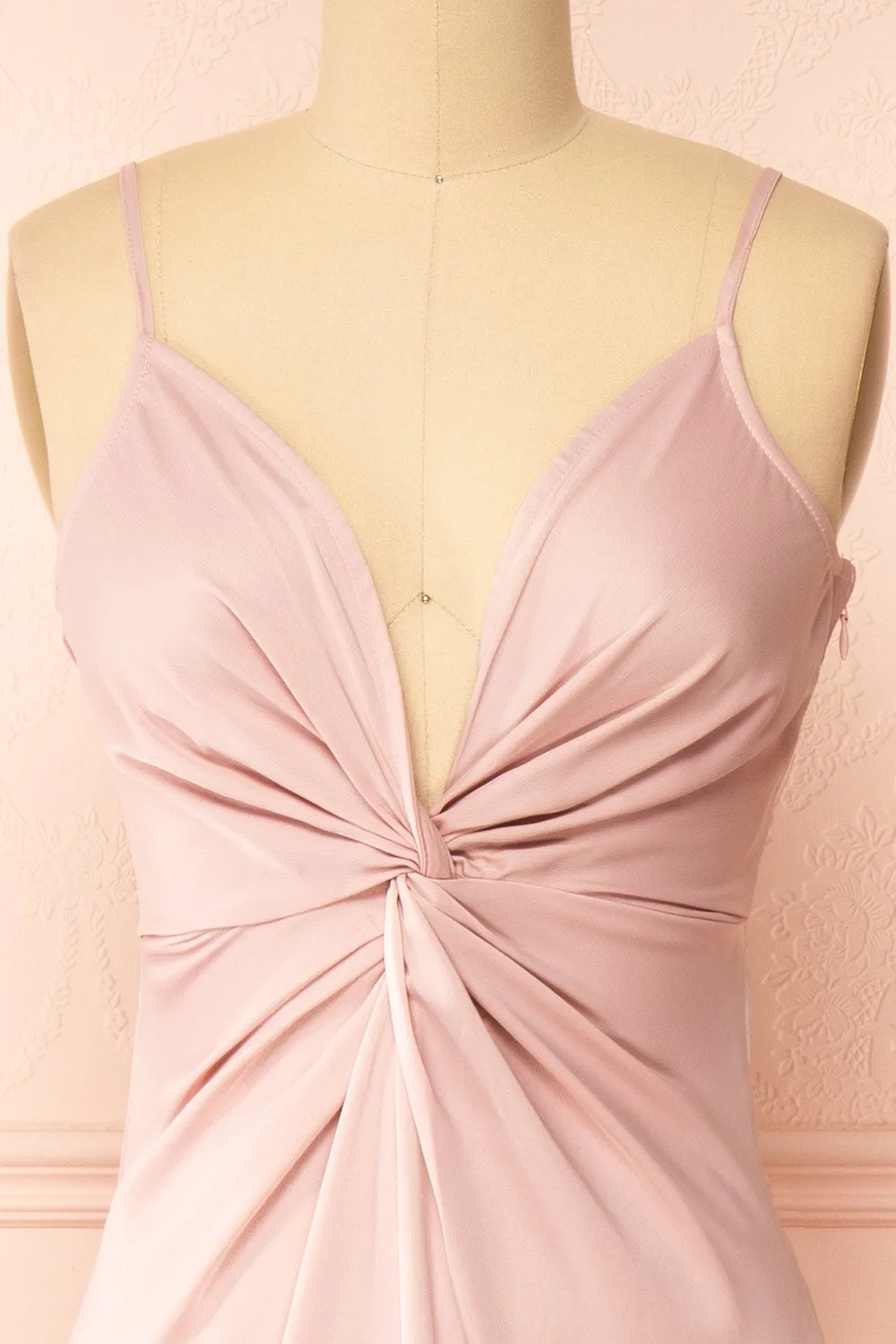 Deborah | Maxi Pink Dress w/ Deep Neckline sold by Boutique 1861 product image thumbnail 3