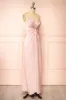 Deborah | Maxi Pink Dress w/ Deep Neckline sold by Boutique 1861