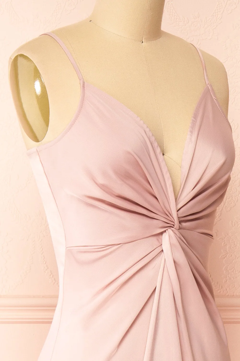Deborah | Maxi Pink Dress w/ Deep Neckline sold by Boutique 1861 product image thumbnail 5