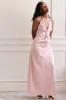 Deborah | Maxi Pink Dress w/ Deep Neckline sold by Boutique 1861