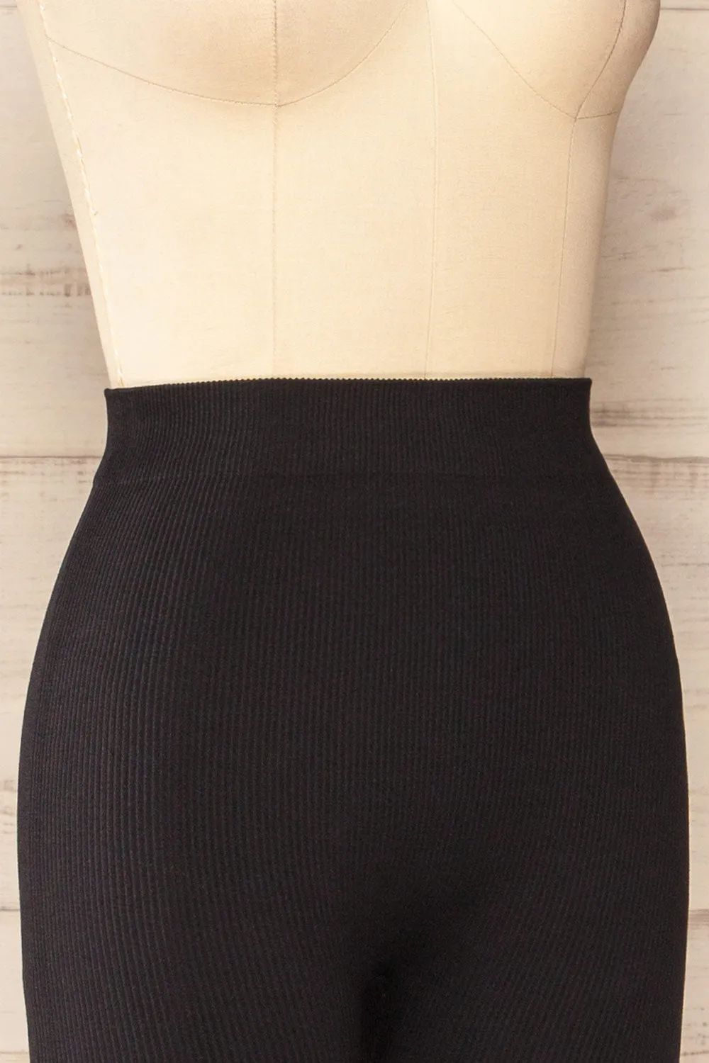 Lexington | Black High-Waisted Ribbed Leggings sold by Boutique 1861 product image thumbnail 4