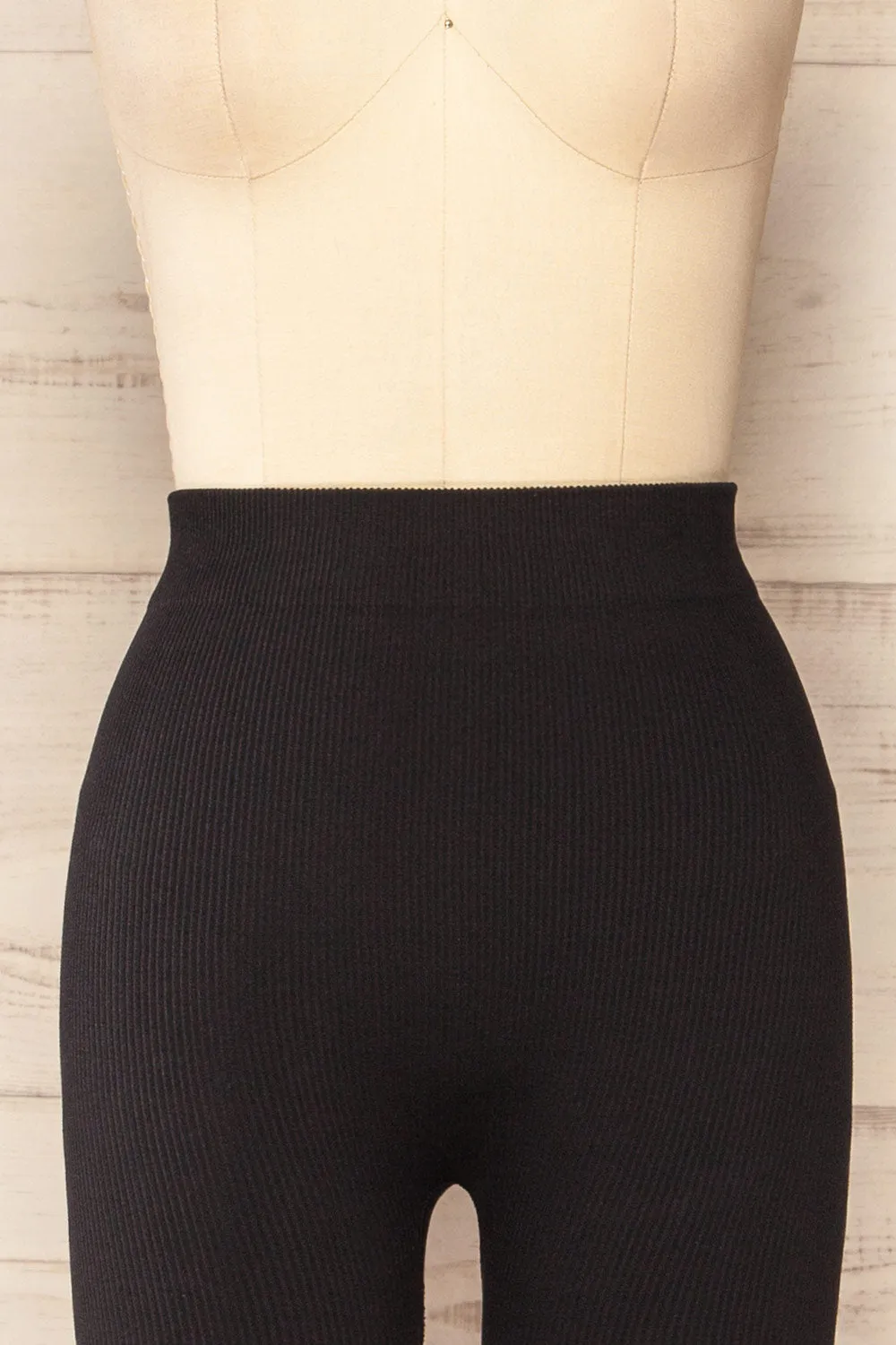 Lexington | Black High-Waisted Ribbed Leggings sold by Boutique 1861 product image thumbnail 2