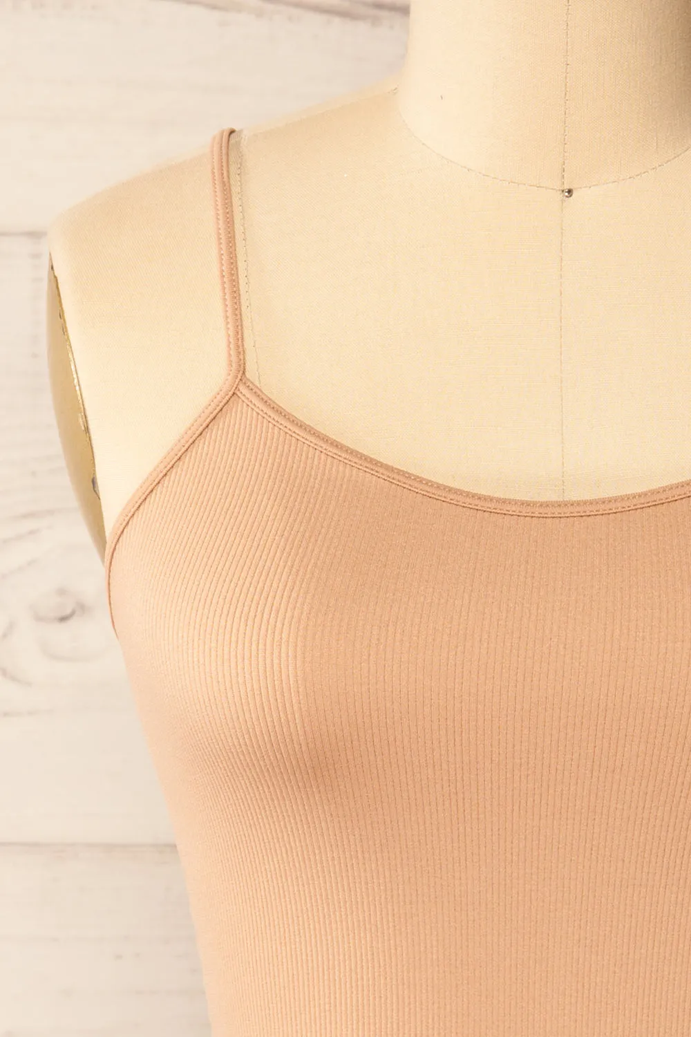 Bussigny Beige | Ribbed Tank Top sold by Boutique 1861 product image thumbnail 2