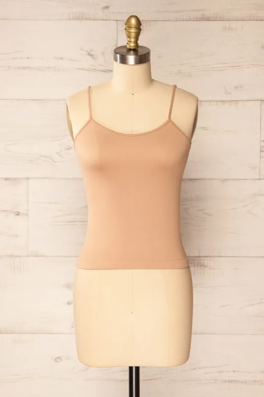 Bussigny Beige | Ribbed Tank Top sold by Boutique 1861