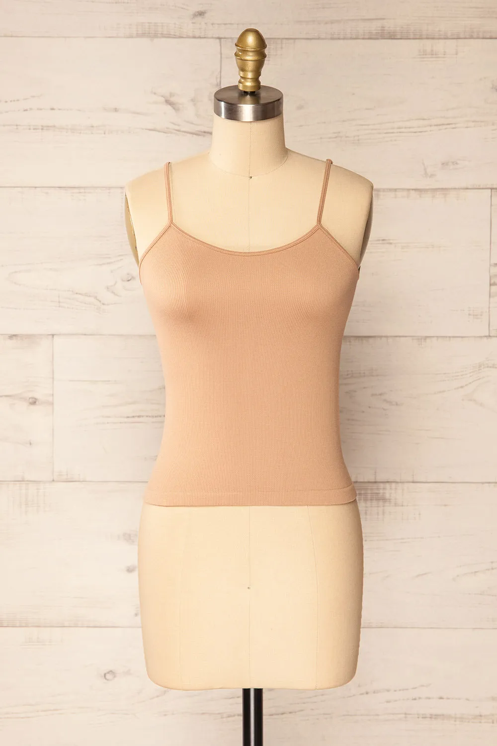Bussigny Beige | Ribbed Tank Top sold by Boutique 1861