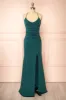 Samira Green | Sparkly Mermaid Maxi Dress with Slit sold by Boutique 1861