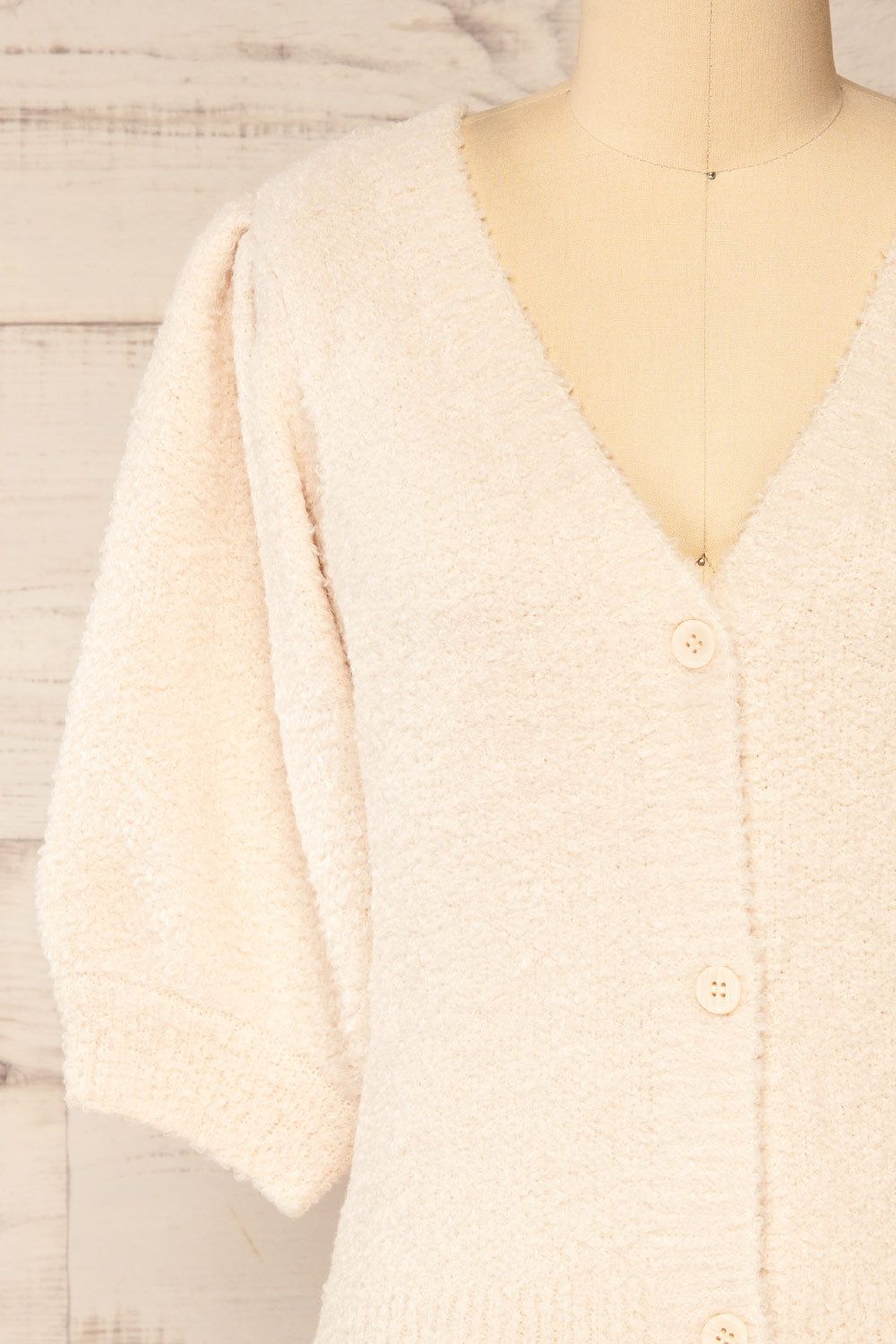 Galice | Fluffy Knit Button-up Top sold by Boutique 1861 product image thumbnail 2