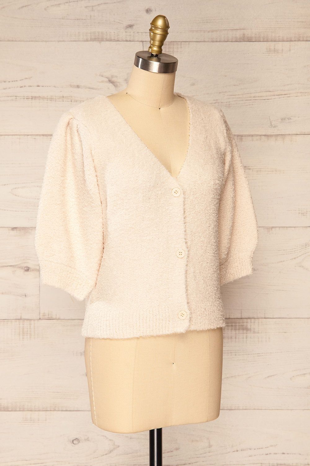 Galice | Fluffy Knit Button-up Top sold by Boutique 1861 product image thumbnail 3
