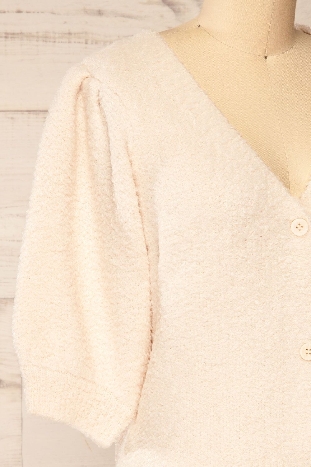 Galice | Fluffy Knit Button-up Top sold by Boutique 1861 product image thumbnail 4