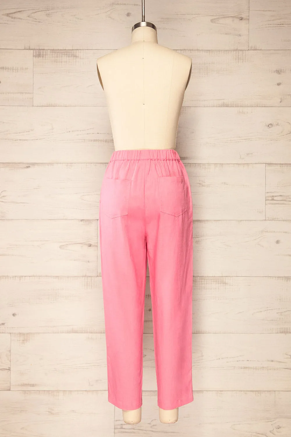 Trincao Pink | Linen Pants with Drawstrings sold by Boutique 1861 product image thumbnail 5