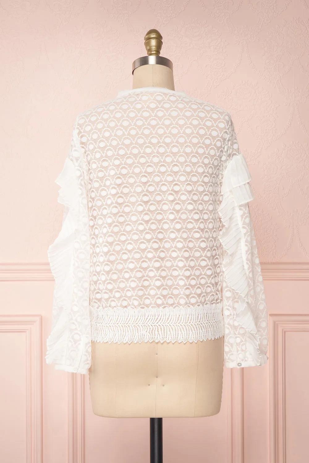 Istus Day | White Lace Blouse sold by Boutique 1861 product image thumbnail 5