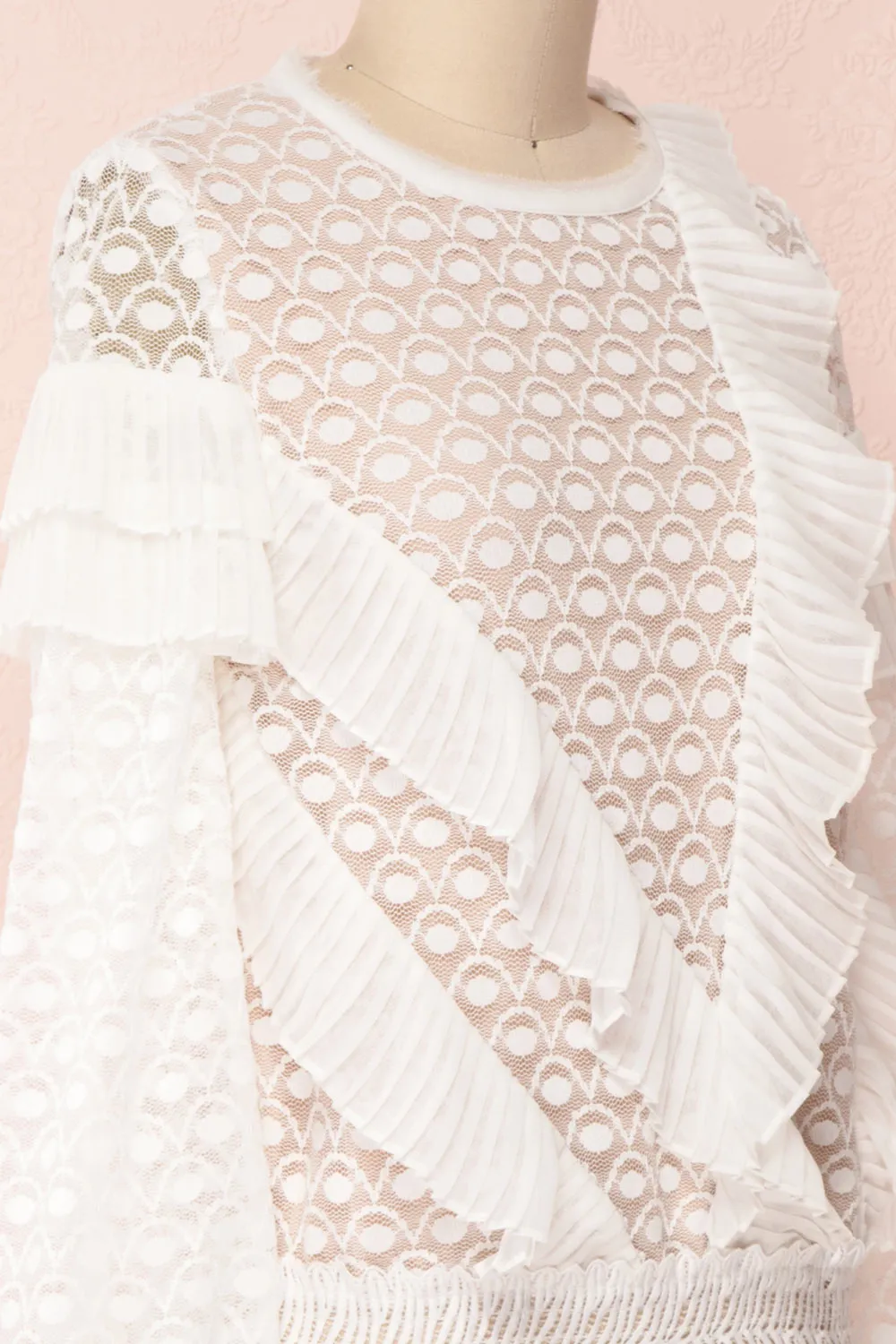 Istus Day | White Lace Blouse sold by Boutique 1861 product image thumbnail 4