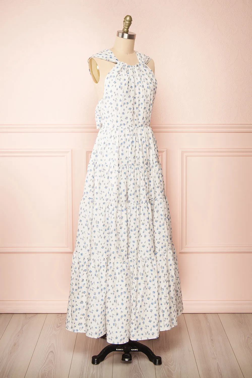 Thessaly | Floral Halter Maxi Dress sold by Boutique 1861 product image thumbnail 4