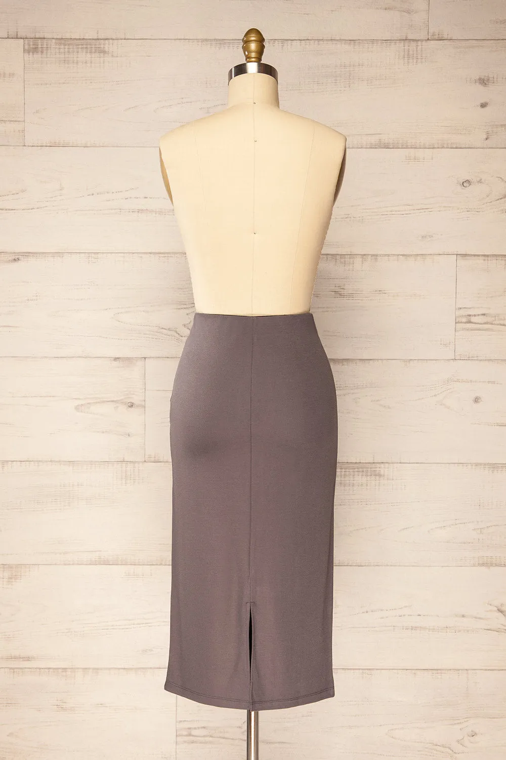 Majuro | Dark Grey Velvet Skort sold by Boutique 1861 product image thumbnail 5