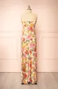 Larosita | Floral Satin Strapless Dress sold by Boutique 1861