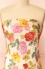 Larosita | Floral Satin Strapless Dress sold by Boutique 1861