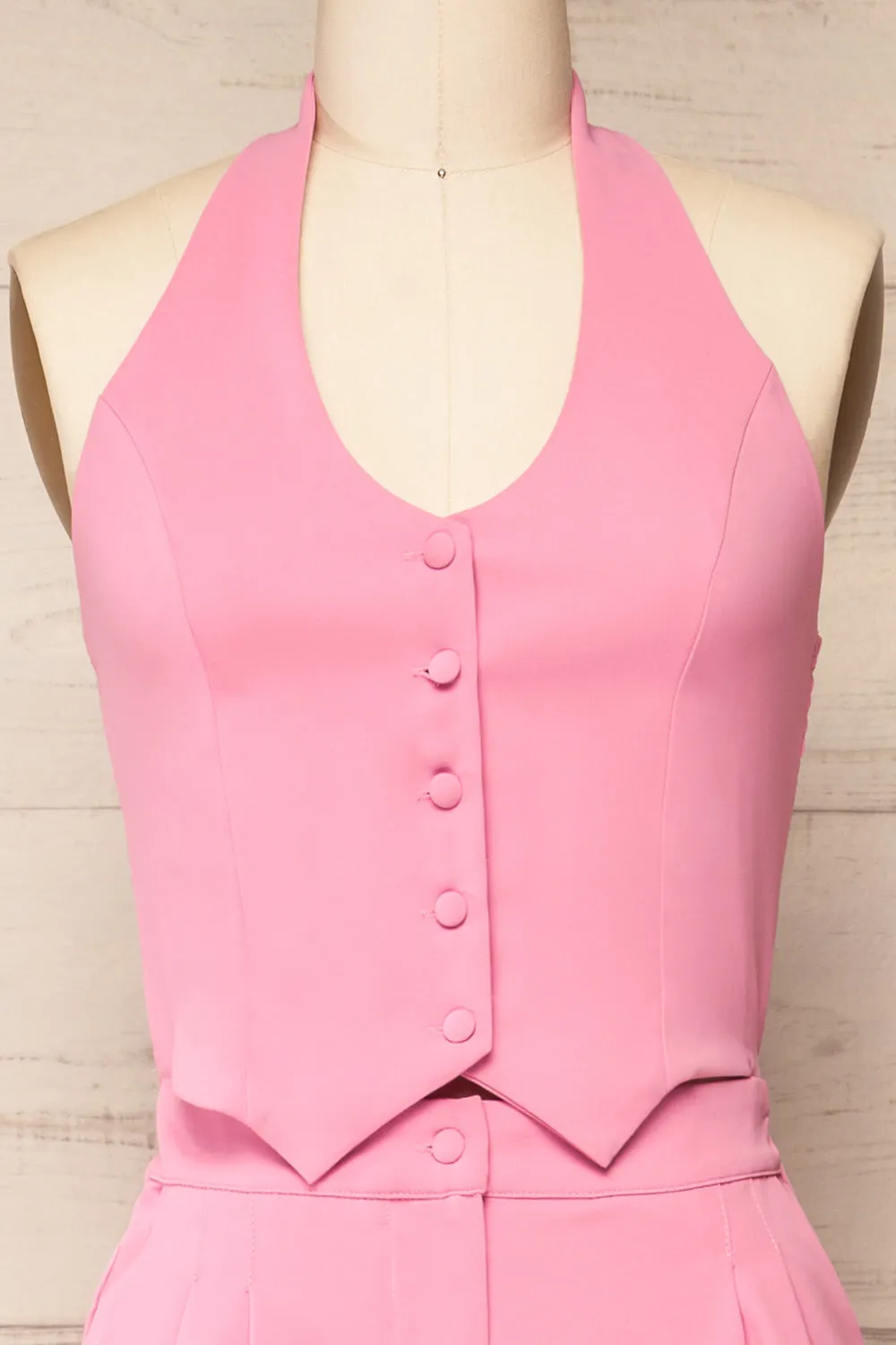 Ramses Pink | Jumpsuit w/ Halter-Neck Vest Top sold by Boutique 1861 product image thumbnail 4