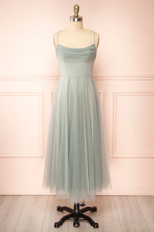 Valerie Sage | A-Line Tulle Midi Dress sold by Boutique 1861
