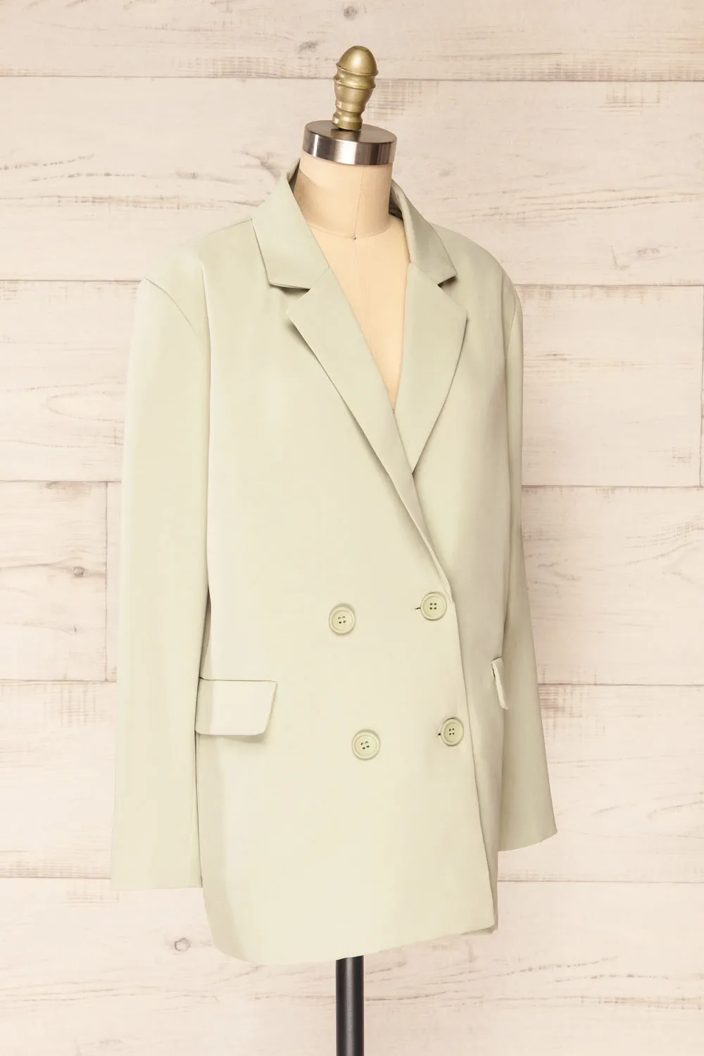 Marousi Sage | Oversized Blazer sold by Boutique 1861 product image thumbnail 4
