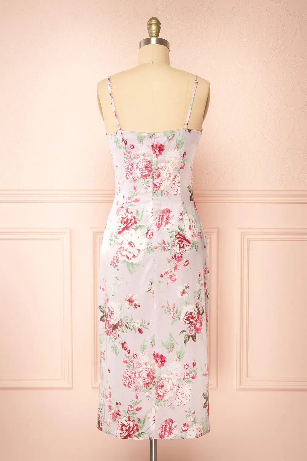 Mauvali | Cowl Neck Floral Midi Dress sold by Boutique 1861 product image thumbnail 5