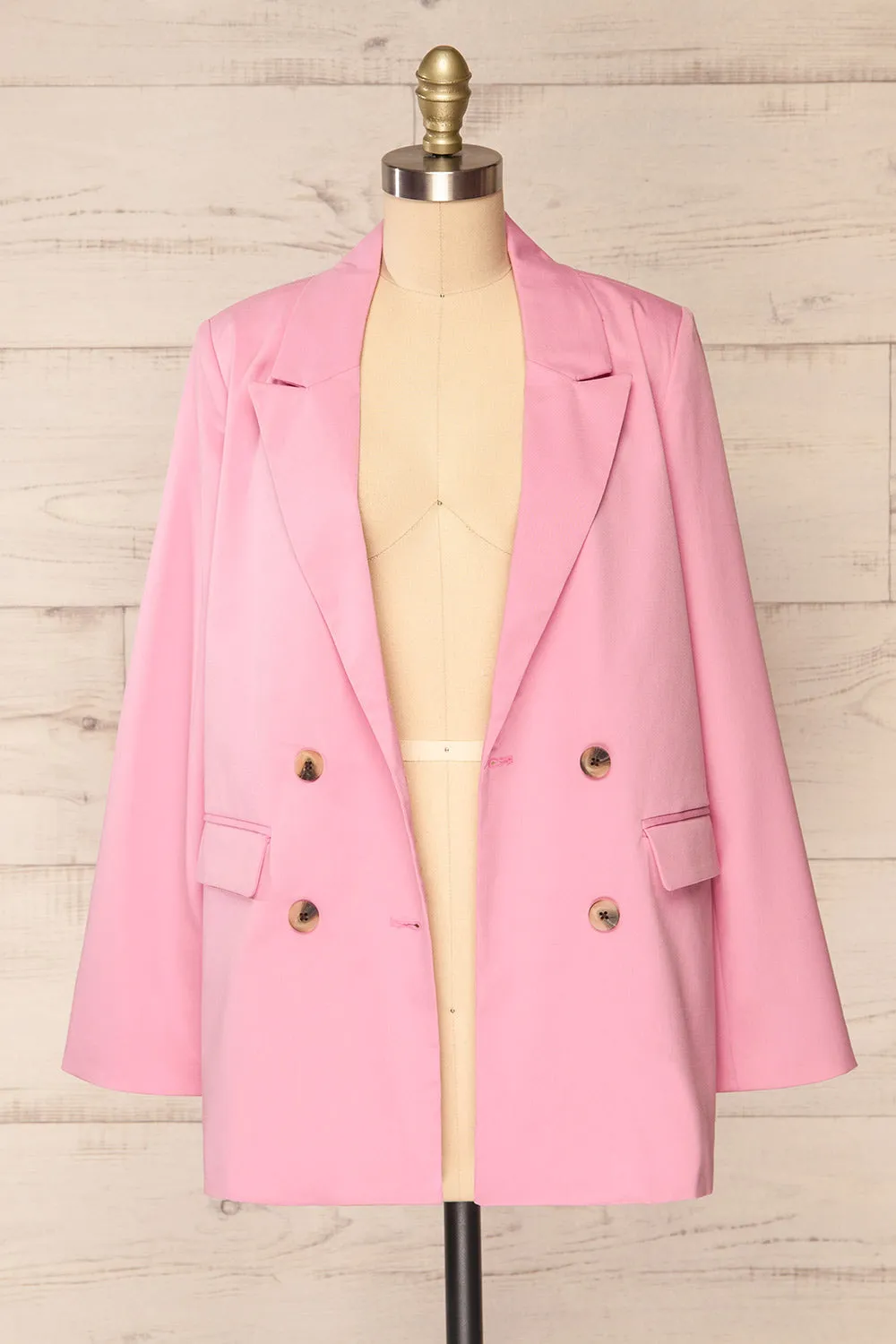 Toledo Pink | Oversized Blazer w/ Pockets sold by Boutique 1861 product image thumbnail 3