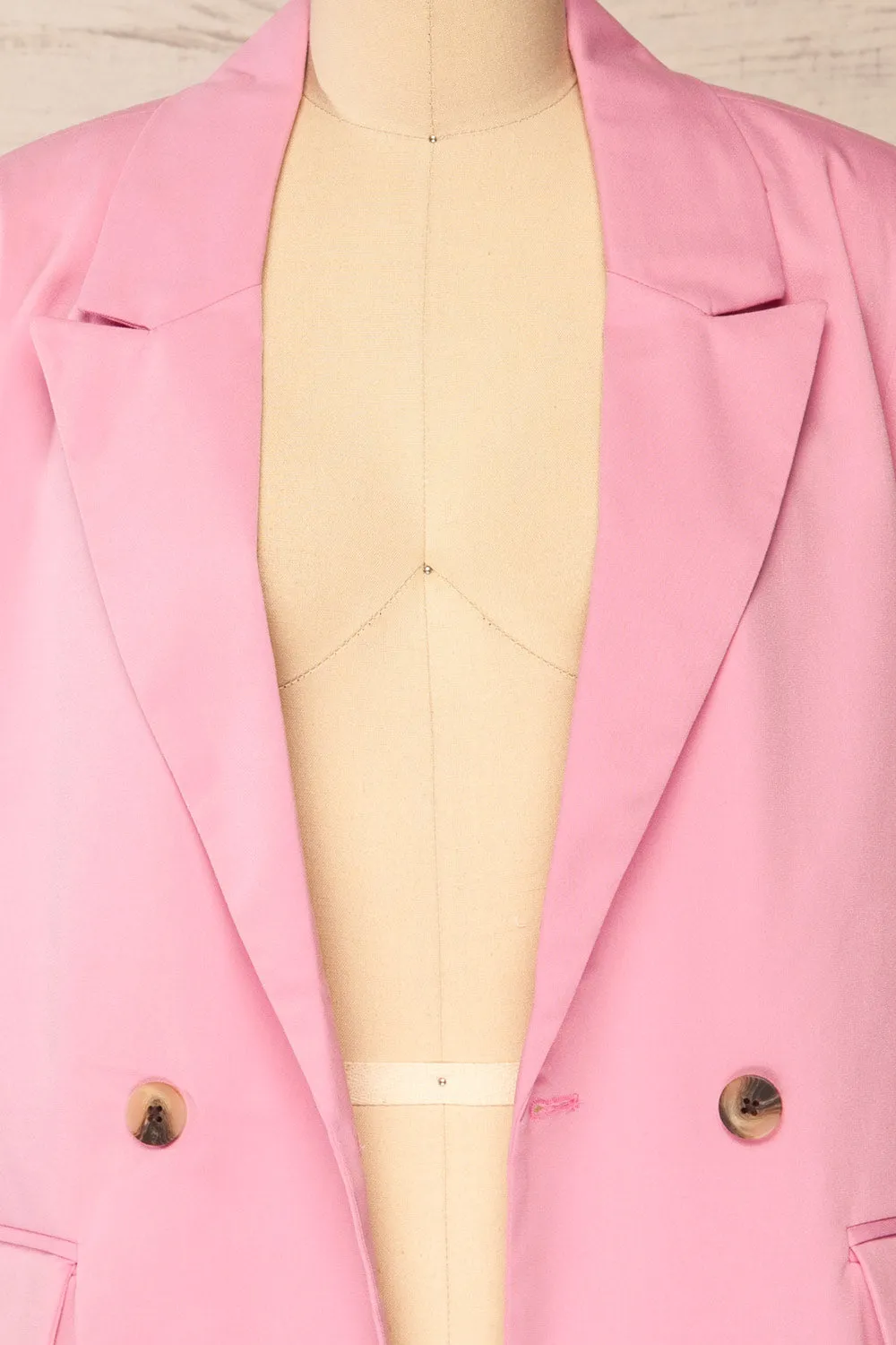 Toledo Pink | Oversized Blazer w/ Pockets sold by Boutique 1861 product image thumbnail 2