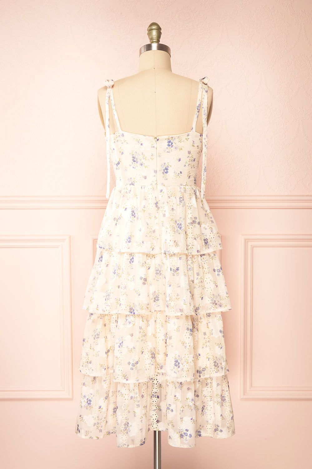 Isadora | Floral Tiered Midi Dress w/ Ruffles sold by Boutique 1861 product image thumbnail 6