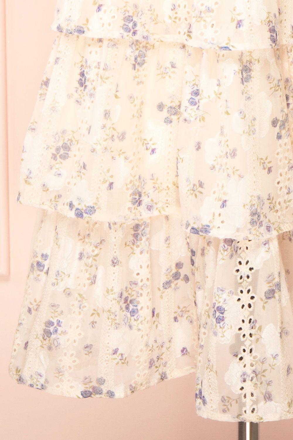 Isadora | Floral Tiered Midi Dress w/ Ruffles sold by Boutique 1861 product image thumbnail 8