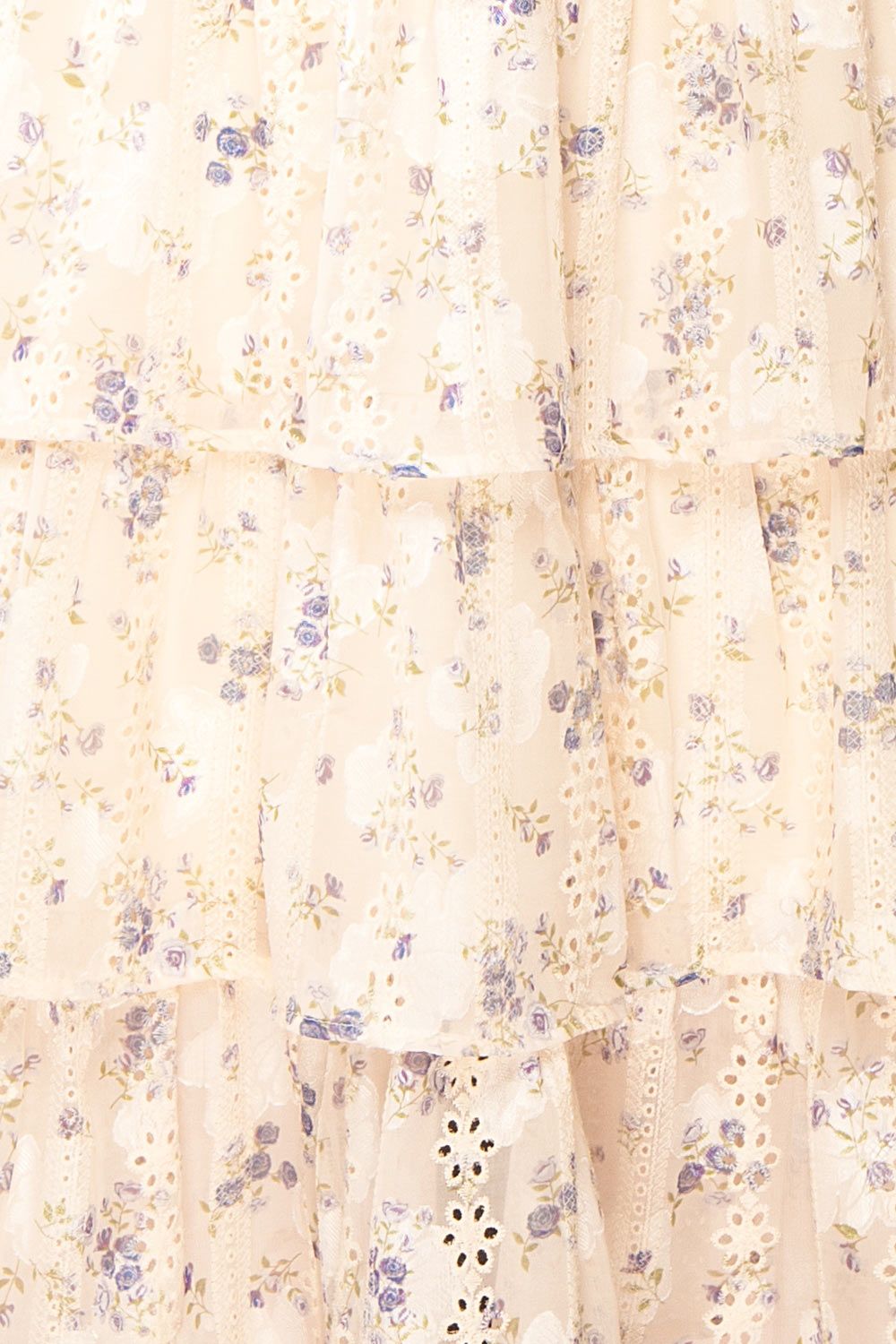 Isadora | Floral Tiered Midi Dress w/ Ruffles sold by Boutique 1861 product image thumbnail 9