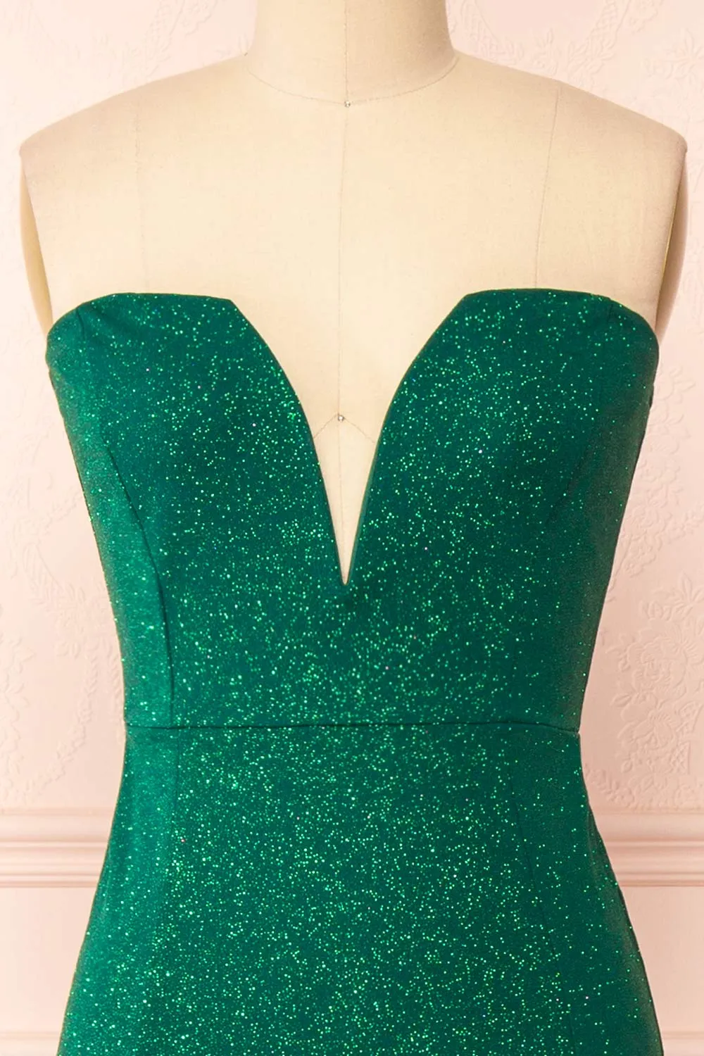 Norcia Green | Shimmery Bustier Mermaid Maxi Dress sold by Boutique 1861 product image thumbnail 2
