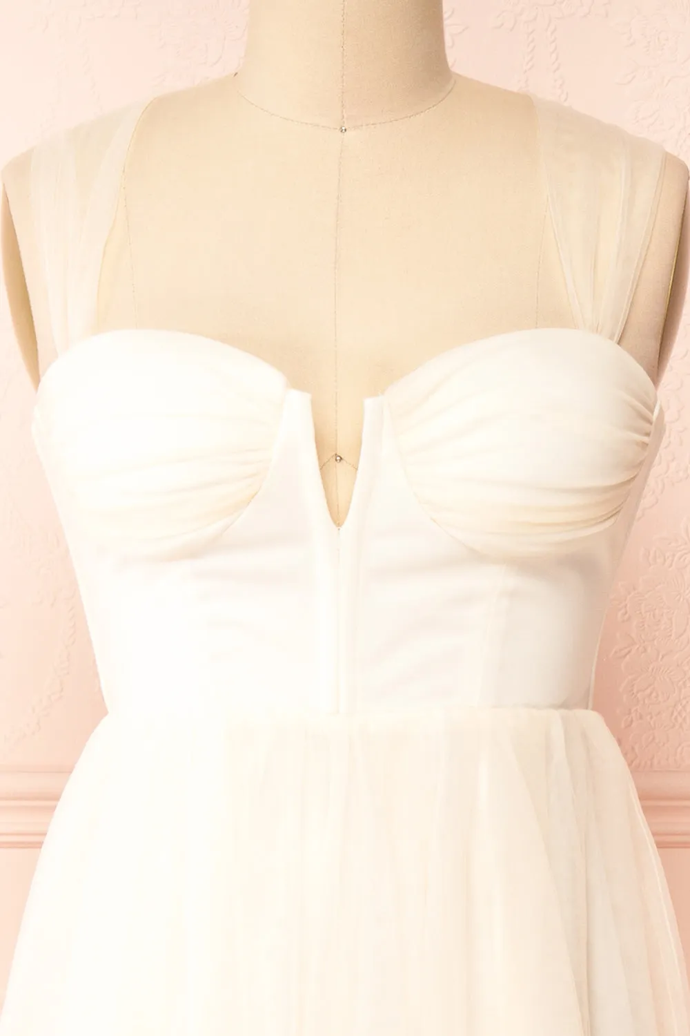 Lizzie Cream | Midi Tulle Dress w/ Corset sold by Boutique 1861 product image thumbnail 3