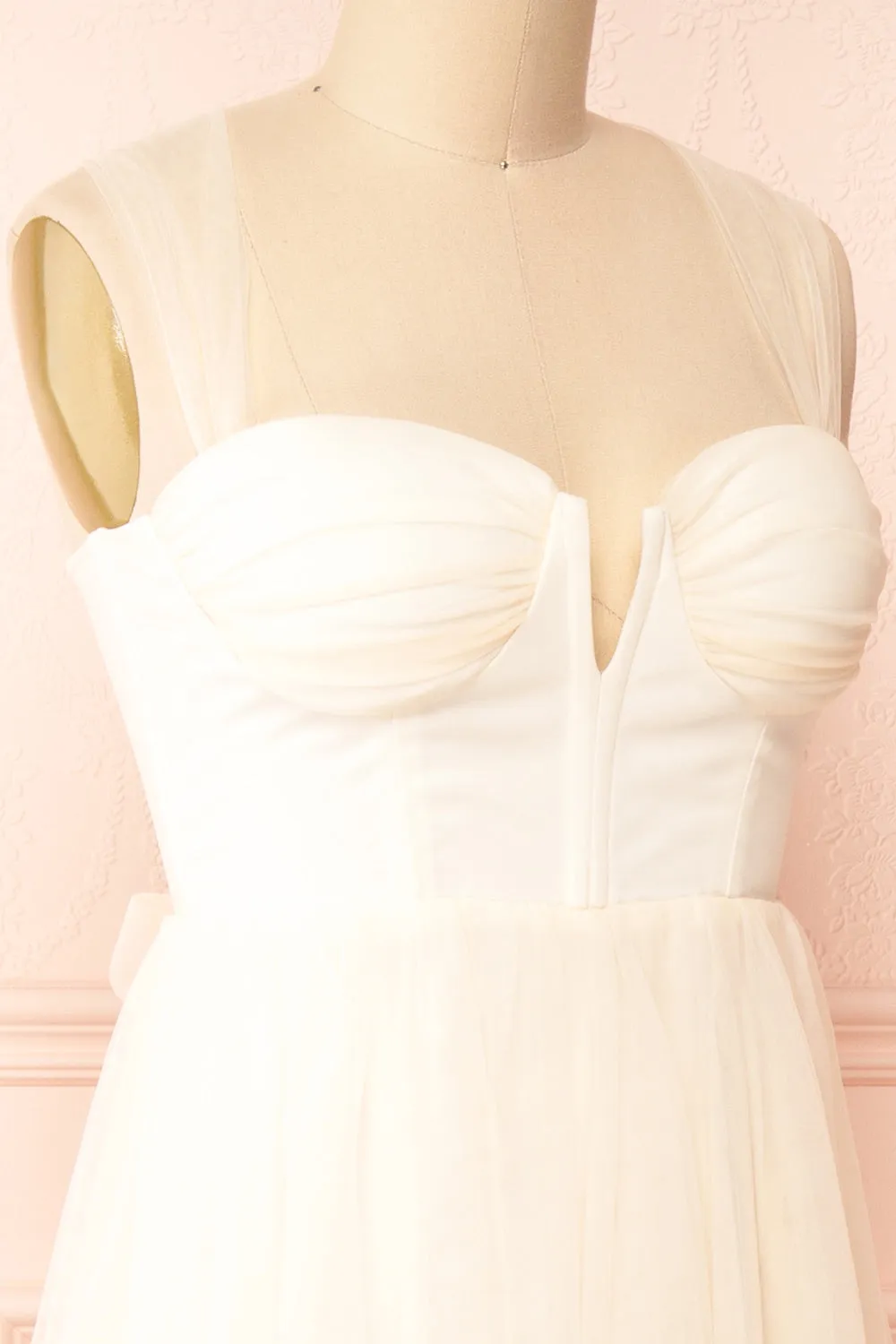Lizzie Cream | Midi Tulle Dress w/ Corset sold by Boutique 1861 product image thumbnail 5