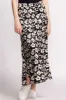 Kelly Black | Floral Satin Midi Skirt w/ Pockets sold by Boutique 1861